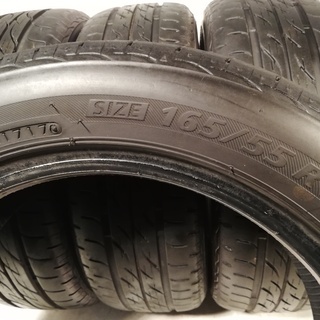 165/55R14 ブリヂストン　ノーマルタイヤ　4本税込＋工賃＋廃タイヤ処分込々　1本パンク修理あり　18000円　横浜市旭区　ズーラシア近く