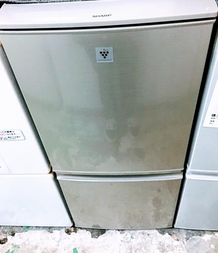 【送料無料・設置無料サービス有り】冷蔵庫 SHARP SJ-PD14Y-N 中古