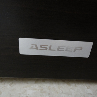 ASLEEP アスリープ シングルベッド 収納引出付 ブラウン【ユーズド