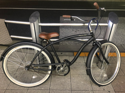 超美品！26インチ ビーチクルーザー 渋いマットブラック！