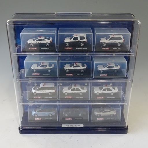★REAL-X 日本警察 パトカーコレクション 1/72 まとめて12台 ケース付 送料1000円★