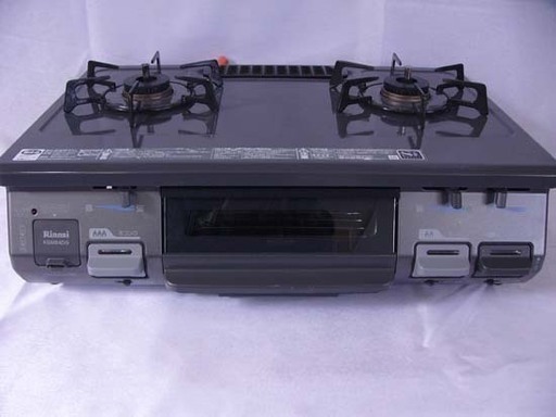カード決済対応！19K0204 6 Rinnai/リンナイ LPガス用 ガステーブル KGM64DG RT64JH-L 強火左 ガスコンロ 中古 キャッシュレス・消費者還元事業 対象店舗です！