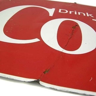 CocaCola/コカコーラ☆Drink ＣＯＫＥ看板 約５８.５cm 札幌市 豊平区 平岸 CocaCola/コカコーラ☆Drink COKE看板 約58.5cm 札幌市 豊平区 平岸