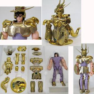 当時物 聖闘士星矢 バンダイ ドラゴンクロス 黄金聖衣 旧クロス 聖闘士