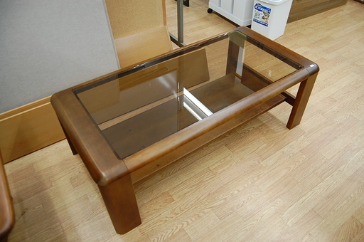 マルニ センターテーブル 木製 ガラステーブル リビングテーブル