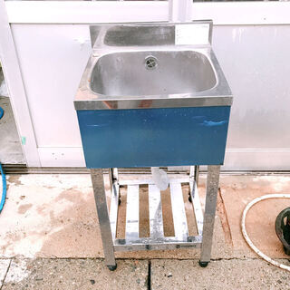 アズマ 流し台 シンク 1槽シンク W450×D450×H800+BG90 azuma