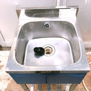 アズマ 流し台 シンク 1槽シンク W450×D450×H800+BG90 azuma