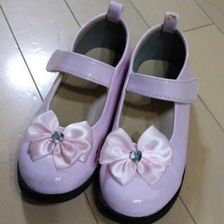 フォーマル 靴 ピンク　19㎝