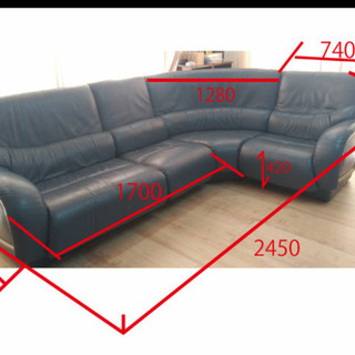 値下げしました★本革　ソファー