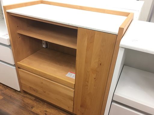 【美品】食器棚・キッチンカウンター・カップボード　LIVING HOUSE LIVING HOUSE キッチンカウンター 美品】食器棚・キッチンカウンター