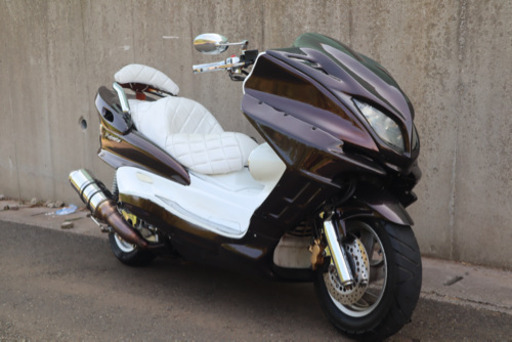 YAMAHA マジェスティ】スピーカー4発！！2トンフルメッキフルカスタム！！