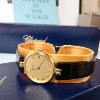 美品。最高級ジュエラーメゾン。Chopard ショパール K18金無垢 腕時計