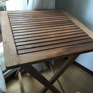ニトリ 木製テーブル^ ^