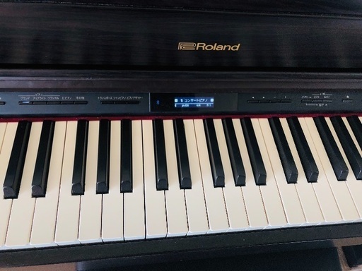 ローランド HP603 電子ピアノ 椅子 譜面 ヘッドホン付 美品