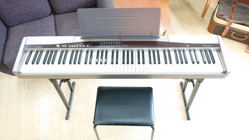 CASIO 電子ピアノ☆プリヴィア☆Privia PX-500L☆イス付き☆光る鍵盤 
