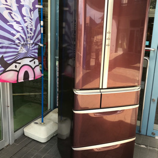 美品】ナショナル 冷凍冷蔵庫525L 6ドアNR-F530XV-T 2008年製