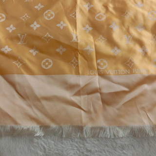 0円：ルイヴィトン スカーフ 黄色：中古：LOUIS VUITTON