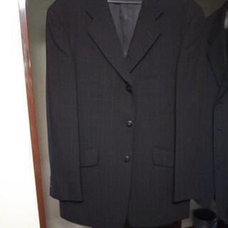 紳士スーツ (濃グレー/チェック)
