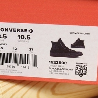 CT70 コンバース GORE-TEX ブラック 162350C 【公式通販】