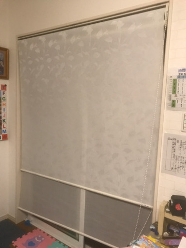 ロールスクリーン柄入り 二重 半額値下げ Nonoko 紀伊のカーテン ブラインドの中古あげます 譲ります ジモティーで不用品の処分