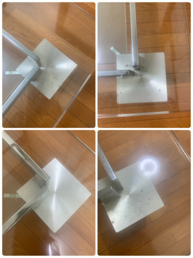 決まりました 差し上げます ニトリ購入 ガラステーブル ガラスに割れカケありません さいとうです 八千代台のテーブル 座卓 ローテーブル の中古あげます 譲ります ジモティーで不用品の処分