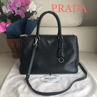 最終値下5AAM15 PRADA saffiano lux プラダ サフィアーノ PRADA SAFFIANO プラダ サフィアーノ ステッチ レザー バック