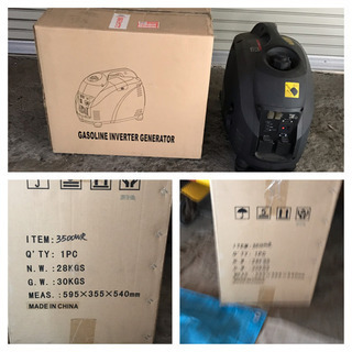 発電機 ガソリン インバータ 3500W キャスター付き！