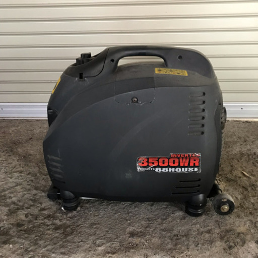 発電機 ガソリン インバータ 3500W キャスター付き！