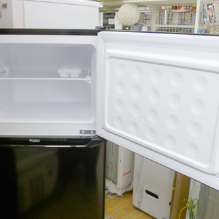 冷蔵庫 130L 2018年製 2ドア ハイアール JR-N130A ブラック 100Lクラス Haier ☆ PayPay(ペイペイ)決済可能 ☆ 札幌市 清田区 平岡
