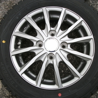 スタッドレスタイヤ155/65/13　2018年製美品　ダンロップウィンターマックス、ホイール付き