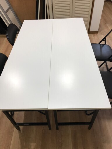 会議用テーブル 折りたたみ  会議テーブル　合計6テーブル　 パソコンデスク オフィスデスク 机 デスク会議/ミーティング/研修