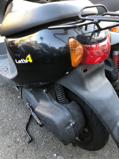 SUZUKI  レッツ4 セル始動　福岡市南区 SUZUKI レッツ4 セル始動 福岡市南区 SUZUKI レッツ4 黒色 セル始動 福岡