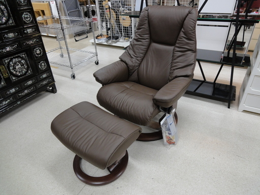 EKORNES/エコーネス ストレスレスチェア オットマンセット ライブ M クラシック ブラウンカラー【ユーズドユーズ名古屋天白店】