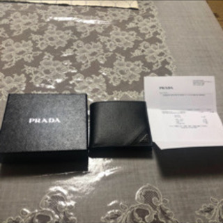 PRADA プラダ 二つ折り財布 新品同様 保証書有り