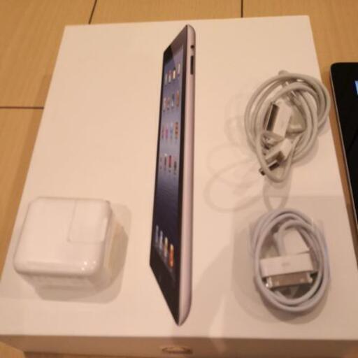 完売！　未使用ケーブルと充電器付き！ iPad iPad3 16GB 16G wifi Wi-Fi モデル ブラック 黒 mc705j/a 第3世代 3世代 apple アップル A1416 シルバー