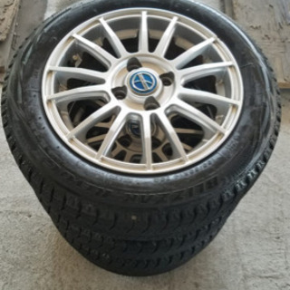 軽自動車用アルミホイール付きスタッドレスタイヤ★155/65/14★Bridgestone Blizak 