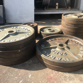 IVANKO イヴァンコ オリンピックプレート バーベルプレート 筋トレ 合計 242.5kg 状態込み