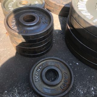 IVANKO イヴァンコ オリンピックプレート バーベルプレート 筋トレ 合計 242.5kg 状態込み