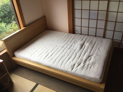 ダブルベッド Ikea 組み立て るう 熊取のベッド ダブルベッド の中古あげます 譲ります ジモティーで不用品の処分