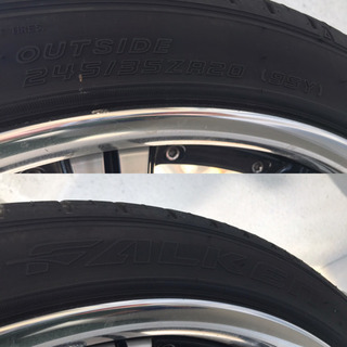 中古◇WORK◇アルミホイール◇20インチ◇タイヤ◇245/35ZR20◇FLAKEN