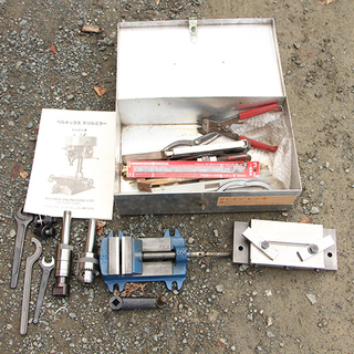 卓上ボール盤兼フライス盤 BELLMEX LC-20A 100/200V 工場 DIY 小型