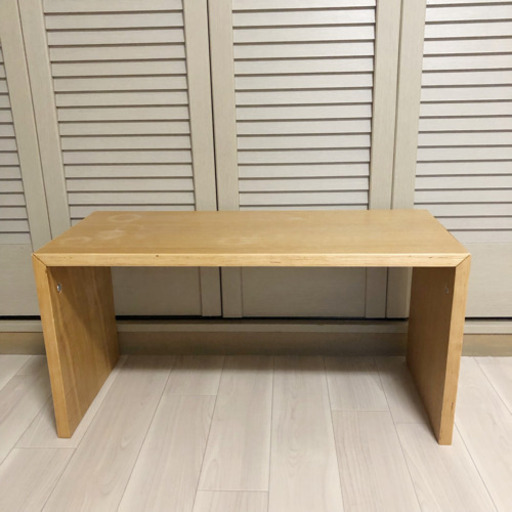 無印良品 コの字の家具 オーク材 幅70cm いくみ 無印大量出品 川口のテーブル コーナー サイドテーブル の 中古あげます 譲ります ジモティーで不用品の処分