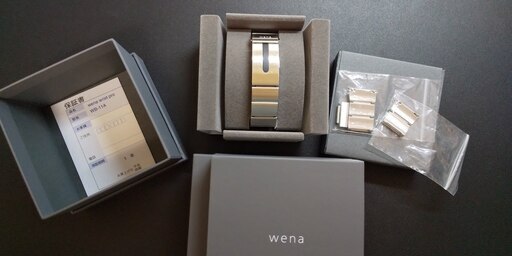 【受付終了】スマートウォッチ wena wrist pro Silver