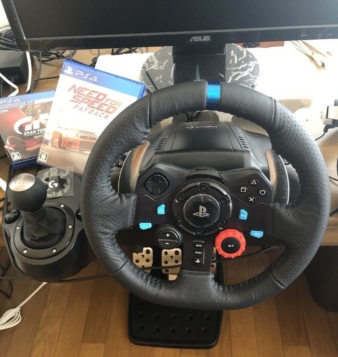 【オークションサイト出品の為早期終了の可能性あり】PS4Pro1TB　購入1年以内の為保証期間中　VR　SpecialOffer　logitechG29DRIVINGFORCEハンコンSHIFTERシフター　ASUSゲーミングモニター24型 フルHD　VE24　　空冷ファン付縦置きスタンド　　 箱付き　　中古　動作確認済み　ソフト付き オークションサイト出品の為早期終了の可能性あり】PS4Pro1TB 購入1年