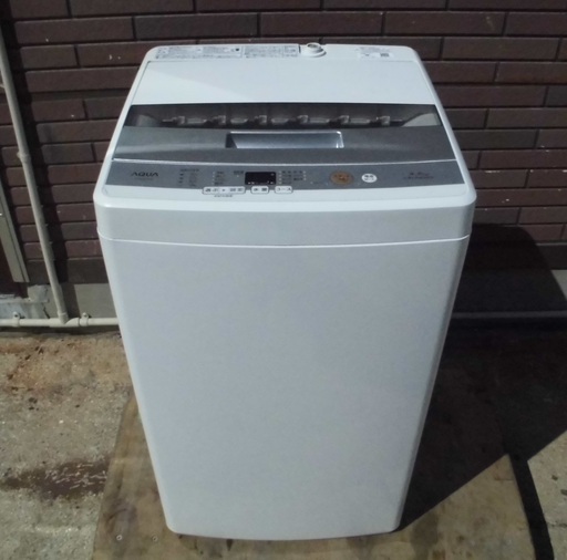 AQUA/アクア 全自動洗濯機 AQW-S45E(W) 2018年製 4.5㎏ 中古品 動作OK♪ JM5030)【取りに来られる方限定】