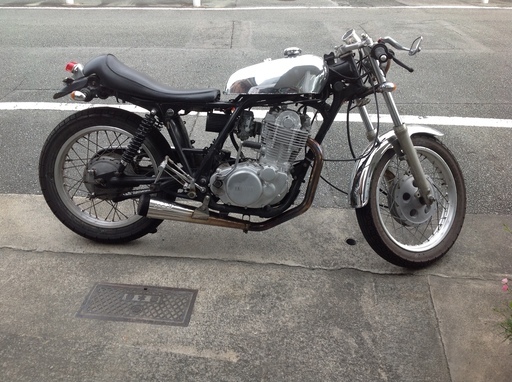 SR400 セパハン アルミタンク バックステップ スパトラ エンジン始動OK 1JR