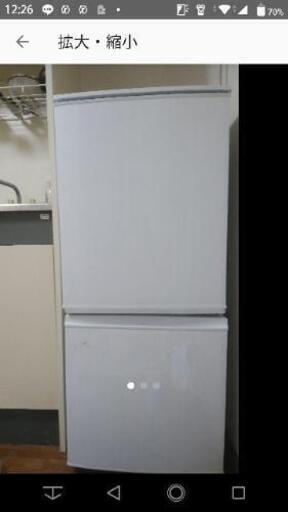 SHARP　冷蔵庫　冷凍庫　単身用　SJ－D14Ａ－W