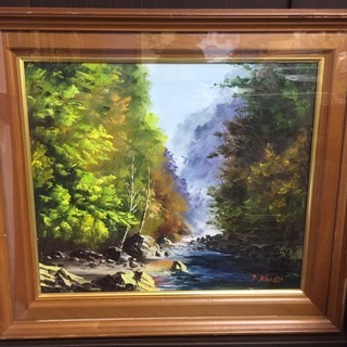 ※森林川絵インテリア※飾り収蔵