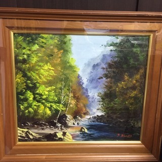 ※森林川絵インテリア※飾り収蔵