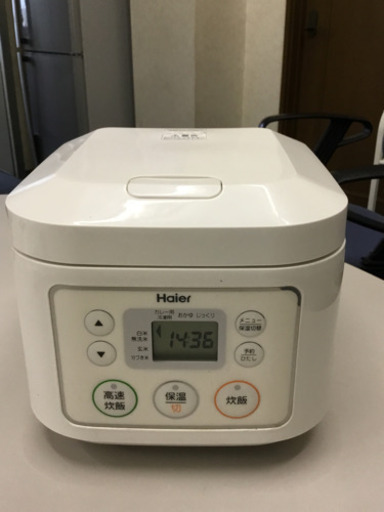 H aier マイコン炊飯器  2017年製  ３号炊き